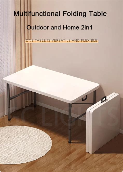 GC Heavy Duty Folding Table 4FT (120cm) Portable Folding Table Height ...