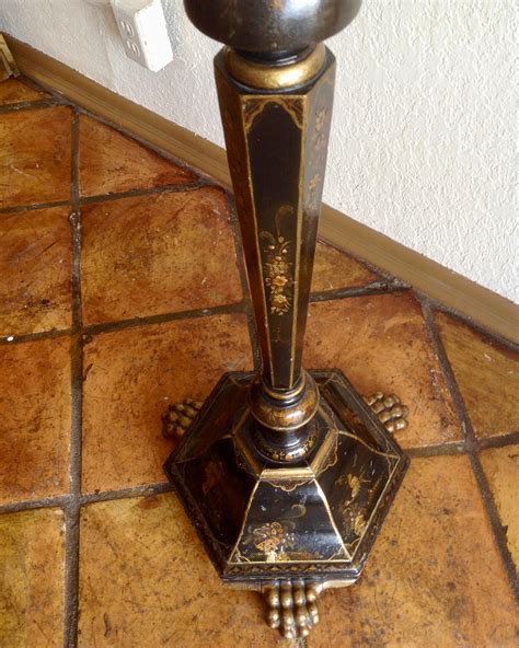 Chinoiserie Floor Lamp With Custom Shade at 1stDibs | primitive floor ...