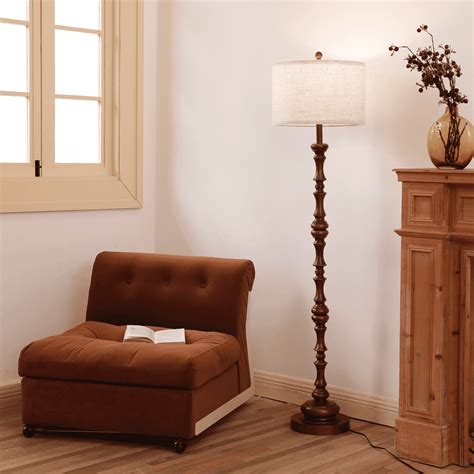 SUNMORY Floor Lamps for Living Room with 12W LED Bulb, Vintage Floor ...