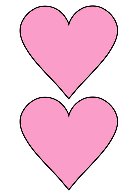 12 free printable heart templates cut outs – Artofit