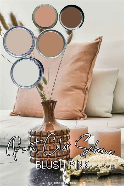 Blush Pink Color Palette With Paint Color Matches