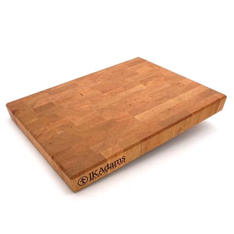 JK Adams Professional End Grain Cherry Cutting Board | 20" x 16" x 2 ...
