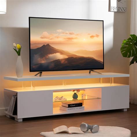Amazon.com: Cubehom TV Stand for 75+ inch TV, LED TV Stands for Living ...