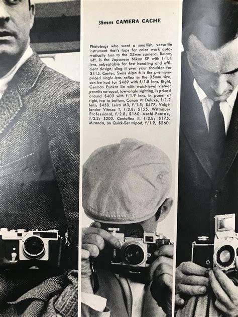 Price list in 1958 playboy, the gear still as much as a used car, but film… woulda been nice ...