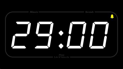 29 MINUTE - TIMER & ALARM - Full HD - COUNTDOWN - YouTube