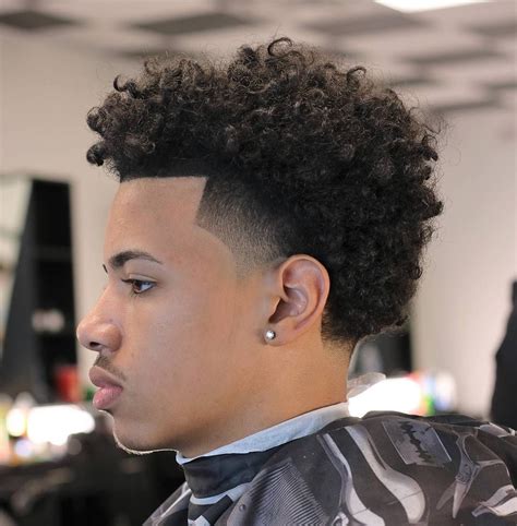 22+ Stylish Haircuts For Men: 2024 Trends | Curly hair fade, Taper fade ...
