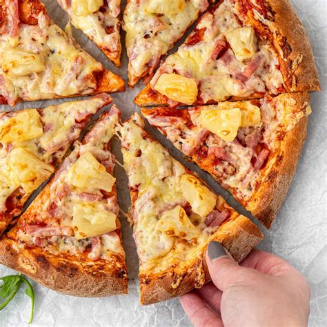 Ham and Pineapple Pizza - Eight Forest Lane