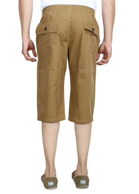 Buy Studio Nexx Mens Solid Cotton Three Fourths ( Mustard, Size - L ...