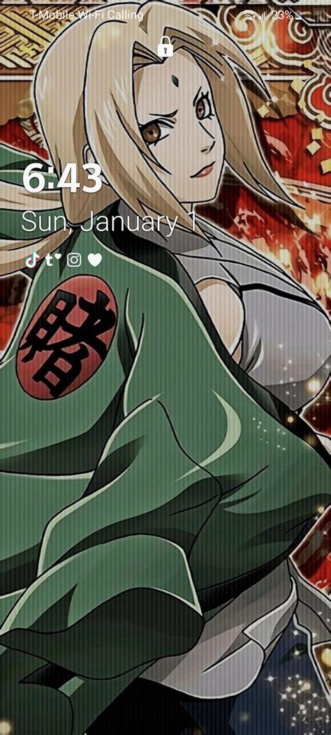 My last phone wallpaper of Lady Tsunade : r/TsunadeSenju