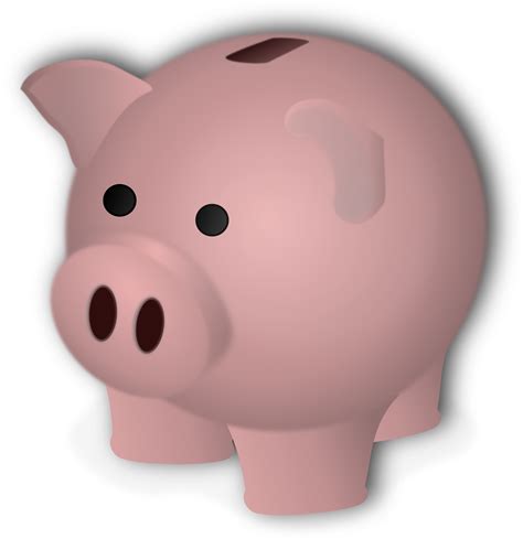 Pink Piggy Bank Clipart