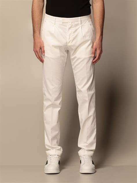 men's off white chino pants - Janel William