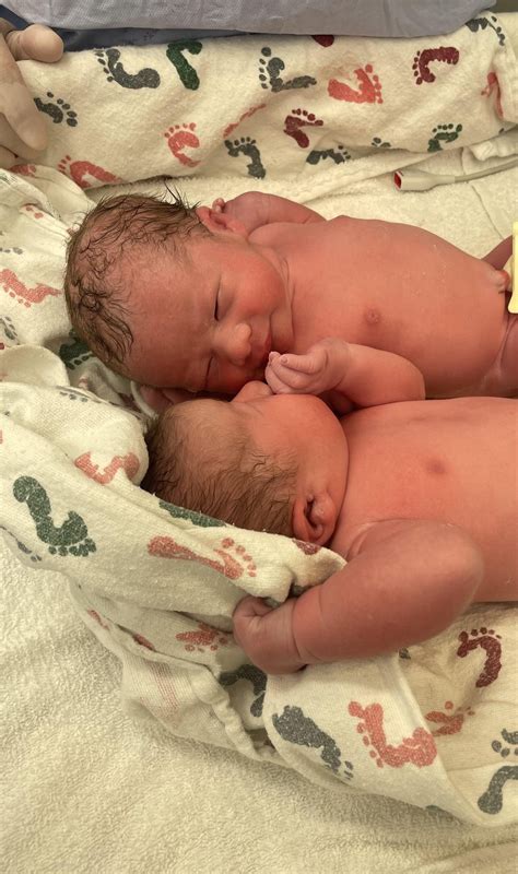 The boys came a day early yesterday. Born within 1 minute of each other! : r/parentsofmultiples
