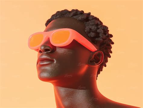Stylized 3D Portrait 3D Image on Lummi