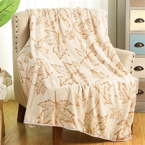Amazon.com: Hosuly Thanksgiving Throw Blanket Soft Fall Leaves Blanket ...