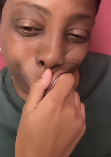 Grabbing Lips Reaction Pic