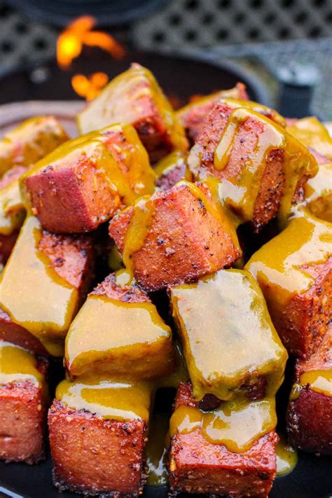 Smoked Bologna Burnt Ends - Over The Fire Cooking