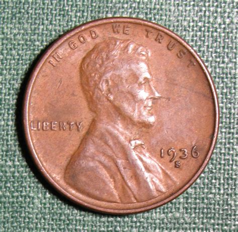 1936 S Wheat Back Lincoln Cent - For Sale, Buy Now Online - Item #950707