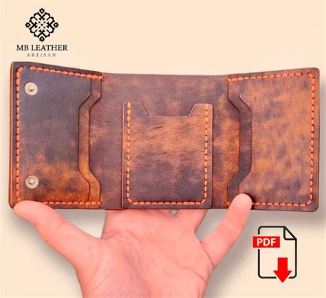 PDF Template Leather Wallet Pattern Leather DIY Pdf - Etsy