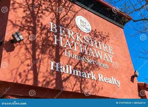 Berkshire Hathaway HomeServices Hallmark Realty Sign on the Office ...