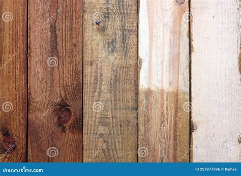 Brown Color Wooden Floor Painting Front View Vertical Close Up Stock ...