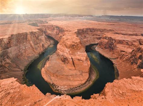 Horseshoe Bend is a Famous Meander on River Colorado Stock Photo ...