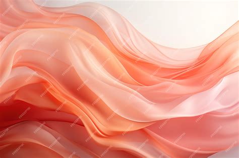 Premium AI Image | Abstract background with smooth wavy silk or satin ...