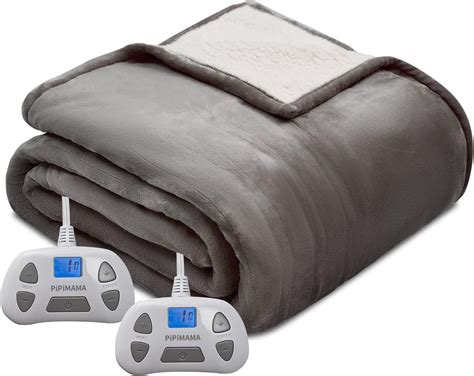 Amazon.com: PiPiMAMA King Size Electric Blanket Dual Control 100"x 90 ...