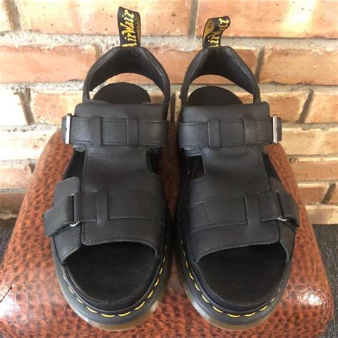 Dr. Martens Women's Black Sandals | Depop
