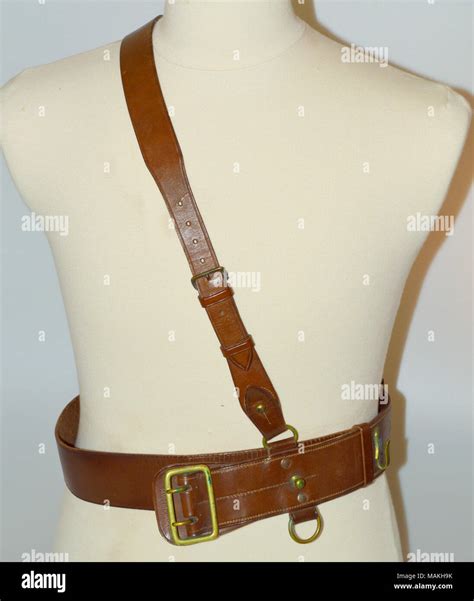Canadian made, brown leather, Sam Browne belt. These belts were very ...