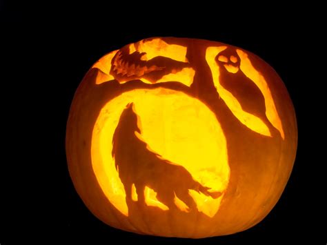 Easy Werewolf Pumpkin Carving