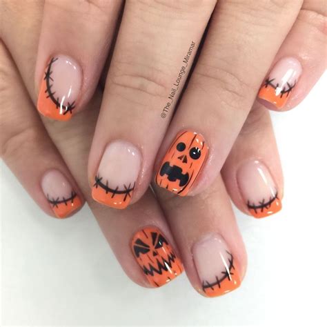 Halloween Nails Short Paznokci Nailpolish Ideas Halloweenbat Cute ...