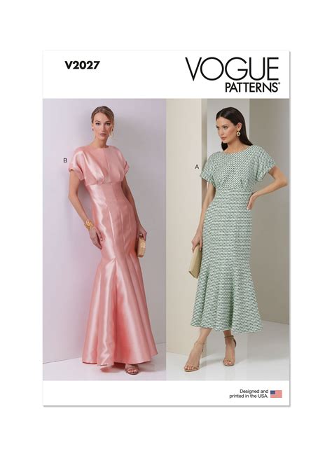 Vogue Patterns 2027 Misses' Dress in Two Lengths