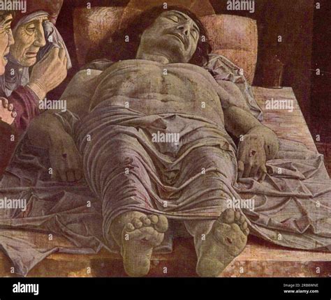 The Dead Christ (Lamentation of Christ) 1478 by Andrea Mantegna Stock ...