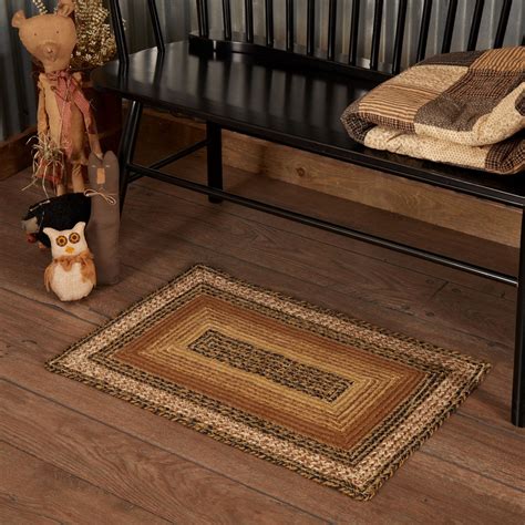 VHC Brands Kettle Grove Jute Rectangular Rug 20x30 Country Braided ...
