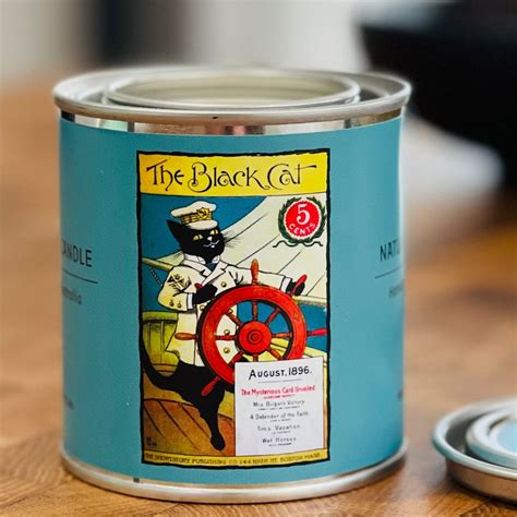 Salty Blue Sage - The Black Cat - Naked Cat Candles