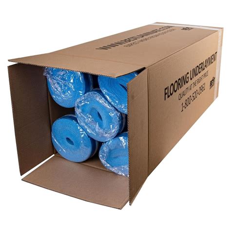 3in1 Vapor Barrier Flooring Underlayment w/Overlap and pre-Attached ...