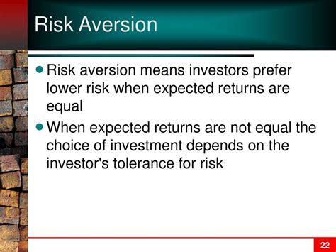 Risk Aversion Means