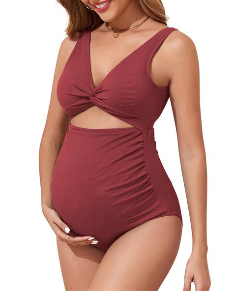 Century Star Maternity Swimsuit One Piece for Women Pregnancy Bathing ...