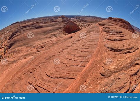 Wavy Sandstone Mesa at Ferry Swale Near Page AZ Stock Photo - Image of ...
