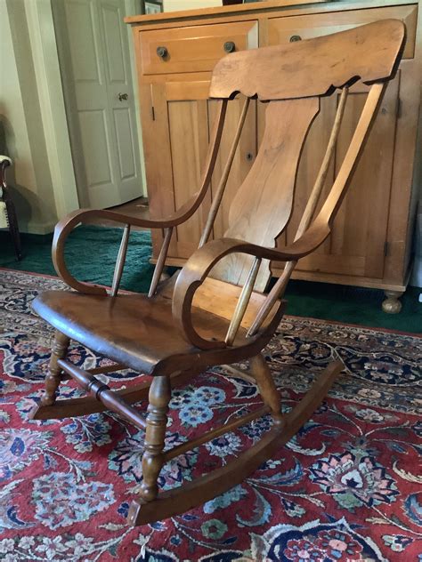 Lot - Antique Wooden Rocking Chair