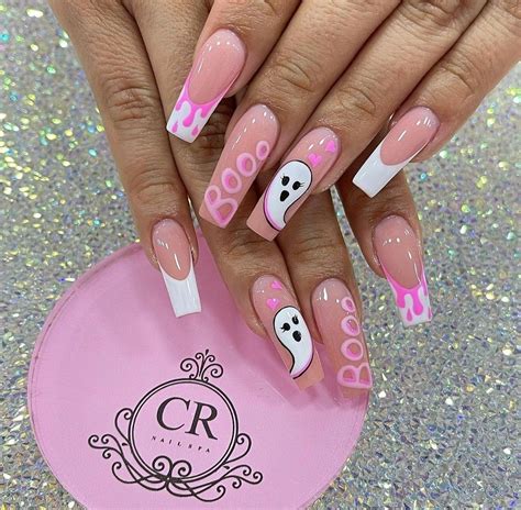 Pin by Juliana on N A I L S♡ | Halloween acrylic nails, Pink acrylic ...