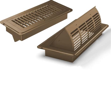 6-Position Tilt Vent Deflector & Floor Vent Cover, 2 Pack, 4x10 Floor ...