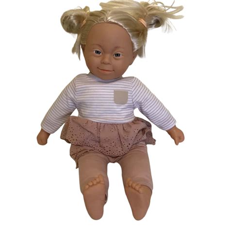Beautiful Sum Sum Down Syndrome Girl Doll 45 CM Blonde hair. 1730212(s)
