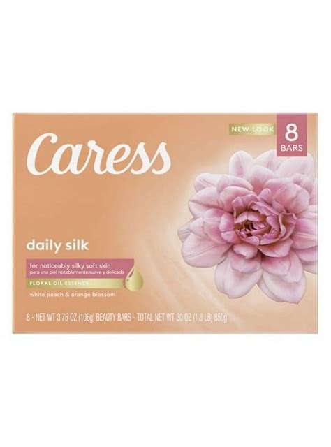 Pack of 2 Caress Bar Soap Daily Silk for Dry Skin 8 Bars - Walmart.com