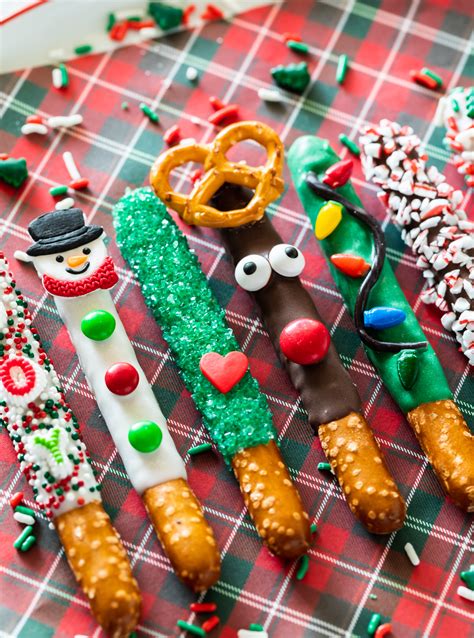 Christmas Pretzel Rods - A Pumpkin And A Princess