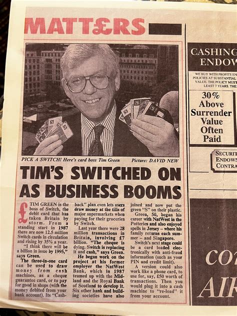 It was my pleasure to lunch with former Switch CEO Tim Green at the ...