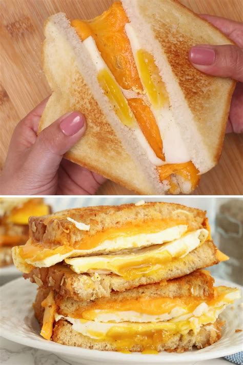 Grilled Cheese and Egg Sandwich | Fried egg sandwich, Egg and cheese ...