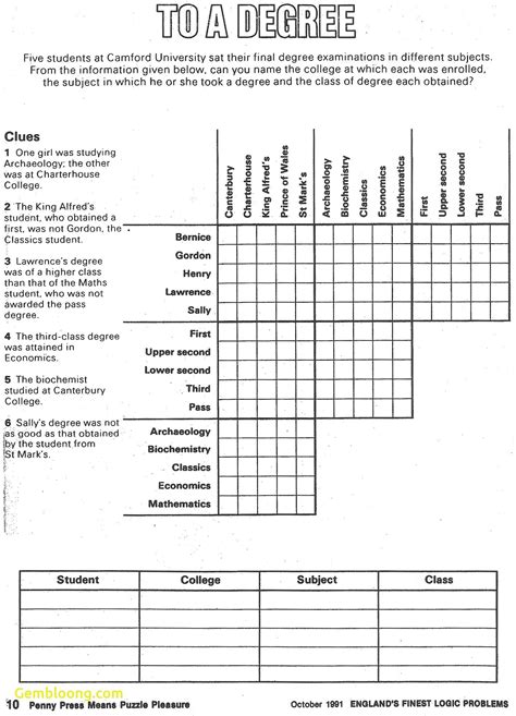 Printable Logic Puzzles For Elementary Students | Grid logic puzzles ...