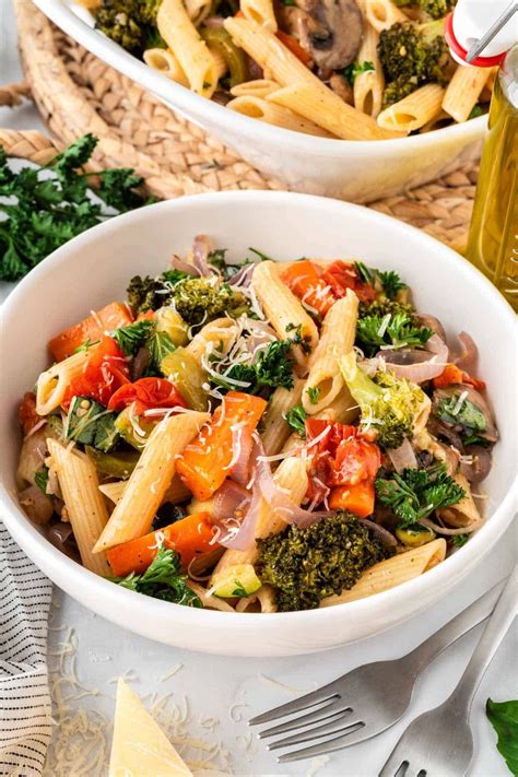 Roasted Vegetable Pasta Recipe - Perfect Fresh Dinner Idea