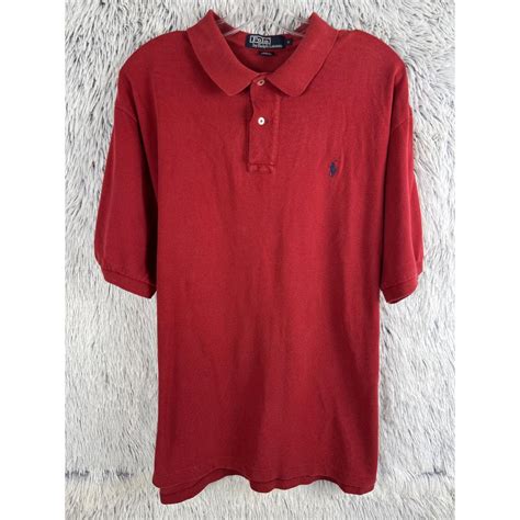 Polo Ralph Lauren Men's Red Polo-shirts | Depop